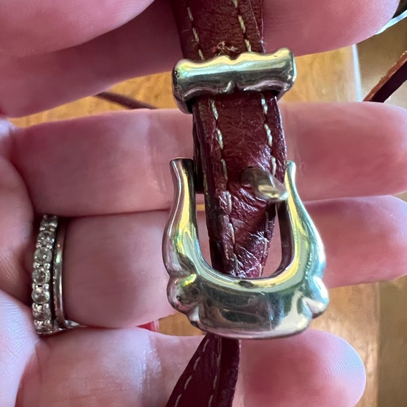 Brighton Love Lock Red Leather Foldover Wallet Crossbody Purse Valentine’s Day - Picture 3 of 13